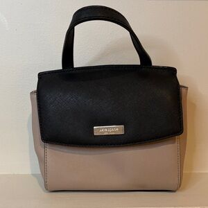 Kate Two-Tone Black and Tan Crossbody